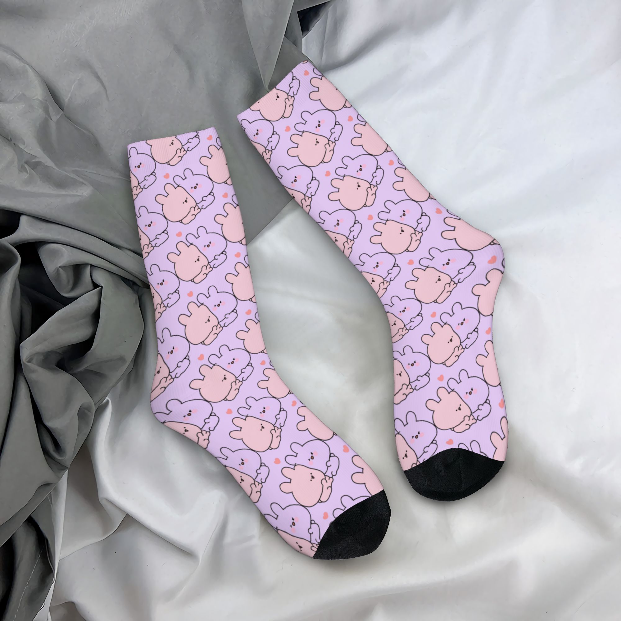 Dress Sock Men - Oryginalne skarpetki z motywem kreskówkowym A-Asamimichans,